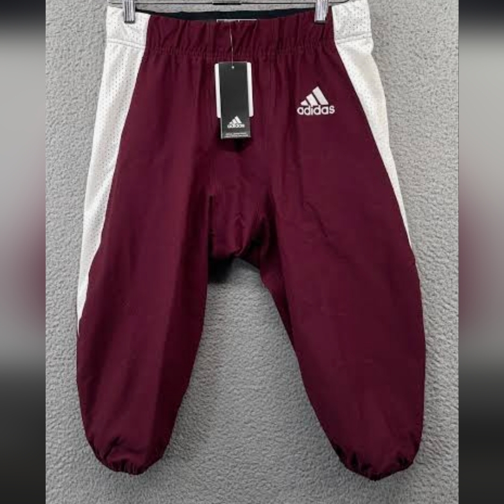 NWT Adidas Woven A1  Adidas Woven A1 Football Pants Maroon/White Mens